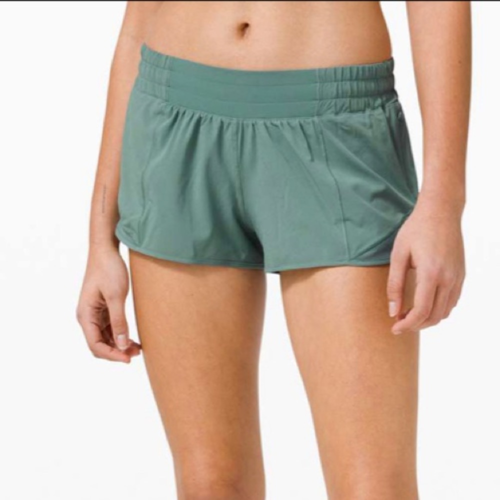 Hotty Hot 2.5in Tidewater Teal low rise shorts